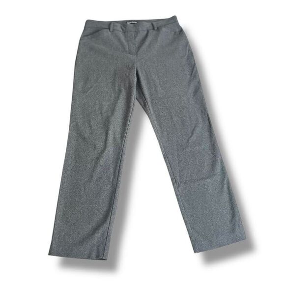 Hilary Radley Pants Women's L Gray Pull-On Dressy Slim Leg Stretch Career Work - Picture 1 of 14